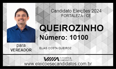 Candidato QUEIROZINHO 2024 - FORTALEZA - Eleições