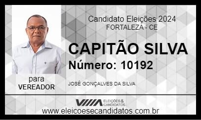 Candidato CAPITÃO SILVA 2024 - FORTALEZA - Eleições