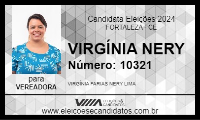 Candidato VIRGÍNIA NERY 2024 - FORTALEZA - Eleições