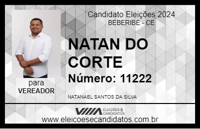 Candidato NATAN DO CORTE 2024 - BEBERIBE - Eleições