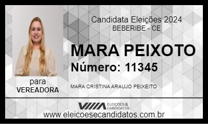 Candidato MARA PEIXOTO 2024 - BEBERIBE - Eleições