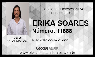 Candidato ERIKA SOARES 2024 - BEBERIBE - Eleições