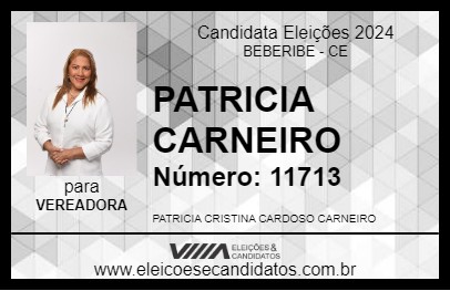 Candidato PATRICIA CARNEIRO 2024 - BEBERIBE - Eleições