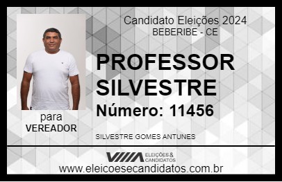 Candidato PROFESSOR SILVESTRE 2024 - BEBERIBE - Eleições