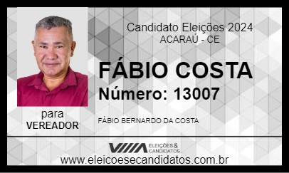 Candidato FÁBIO COSTA 2024 - ACARAÚ - Eleições