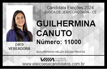 Candidato GUILHERMINA CANUTO 2024 - JIJOCA DE JERICOACOARA - Eleições