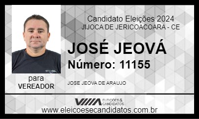 Candidato JOSÉ JEOVÁ 2024 - JIJOCA DE JERICOACOARA - Eleições