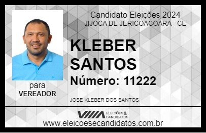 Candidato KLEBER SANTOS 2024 - JIJOCA DE JERICOACOARA - Eleições