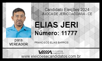 Candidato ELIAS JERI 2024 - JIJOCA DE JERICOACOARA - Eleições