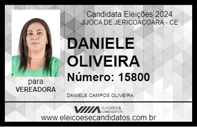 Candidato DANIELE OLIVEIRA 2024 - JIJOCA DE JERICOACOARA - Eleições