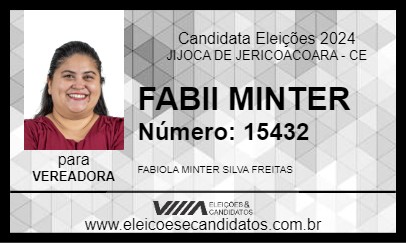 Candidato FABII MINTER 2024 - JIJOCA DE JERICOACOARA - Eleições