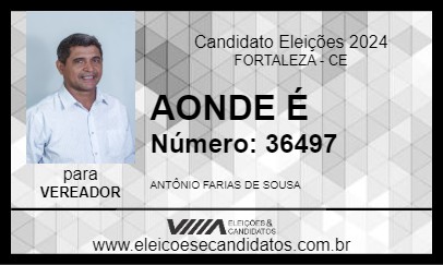 Candidato AONDE É 2024 - FORTALEZA - Eleições