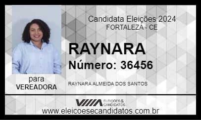 Candidato RAYNARA 2024 - FORTALEZA - Eleições