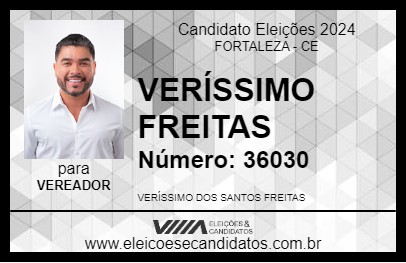 Candidato VERÍSSIMO FREITAS 2024 - FORTALEZA - Eleições