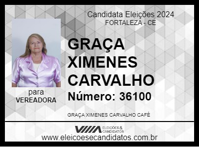 Candidato GRAÇA XIMENES CARVALHO 2024 - FORTALEZA - Eleições