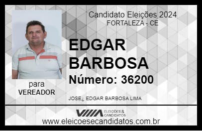 Candidato EDGAR BARBOSA 2024 - FORTALEZA - Eleições