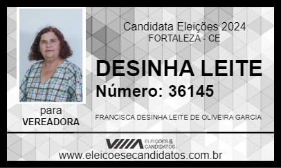 Candidato DESINHA LEITE 2024 - FORTALEZA - Eleições