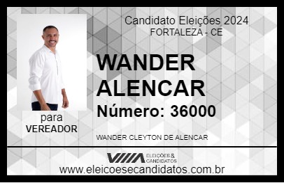 Candidato WANDER ALENCAR 2024 - FORTALEZA - Eleições