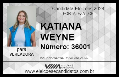 Candidato KATIANA WEYNE 2024 - FORTALEZA - Eleições