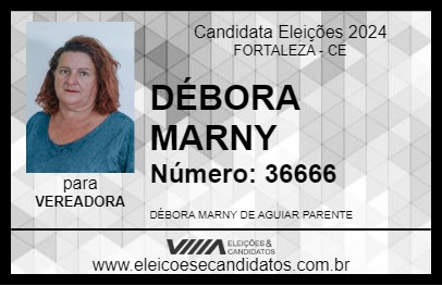 Candidato DÉBORA MARNY 2024 - FORTALEZA - Eleições