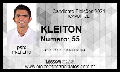 Candidato KLEITON 2024 - ICAPUÍ - Eleições