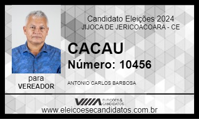 Candidato CACAU 2024 - JIJOCA DE JERICOACOARA - Eleições