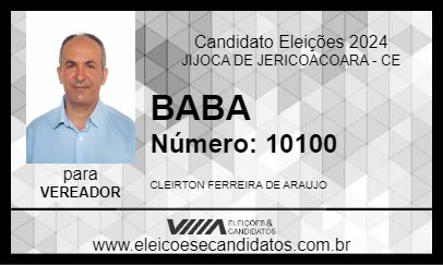 Candidato BABA 2024 - JIJOCA DE JERICOACOARA - Eleições