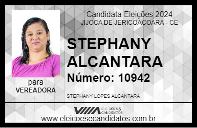 Candidato STEPHANY ALCANTARA 2024 - JIJOCA DE JERICOACOARA - Eleições