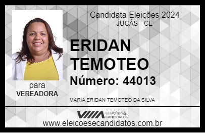 Candidato ERIDAN TEMOTEO 2024 - JUCÁS - Eleições