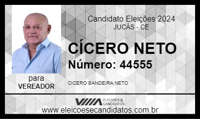 Candidato CÍCERO NETO 2024 - JUCÁS - Eleições