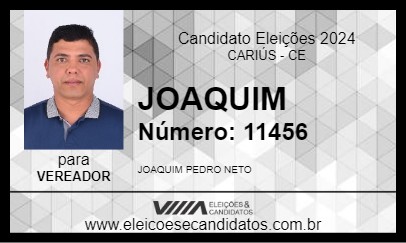 Candidato JOAQUIM 2024 - CARIÚS - Eleições