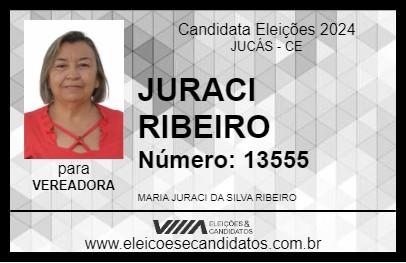 Candidato JURACI RIBEIRO 2024 - JUCÁS - Eleições