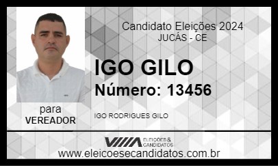 Candidato IGO GILO 2024 - JUCÁS - Eleições