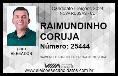 Candidato RAIMUNDINHO CORUJA 2024 - NOVA RUSSAS - Eleições