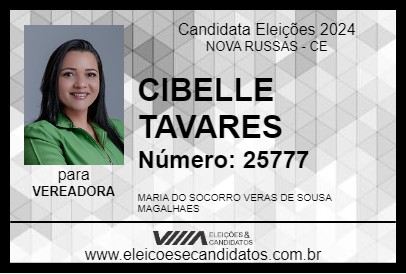 Candidato CIBELLE TAVARES 2024 - NOVA RUSSAS - Eleições