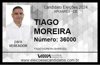 Candidato TIAGO BARROSO 2024 - APUIARÉS - Eleições