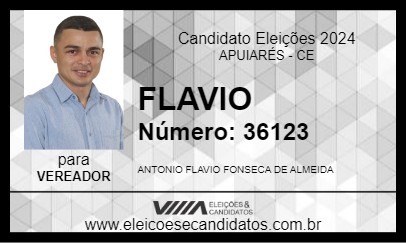 Candidato FLAVIO 2024 - APUIARÉS - Eleições