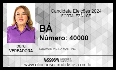 Candidato BÁ 2024 - FORTALEZA - Eleições