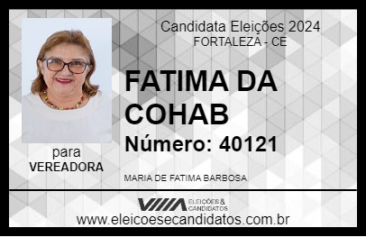 Candidato FATIMA DA COHAB 2024 - FORTALEZA - Eleições