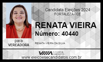 Candidato RENATA VIEIRA 2024 - FORTALEZA - Eleições