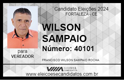 Candidato WILSON SAMPAIO 2024 - FORTALEZA - Eleições