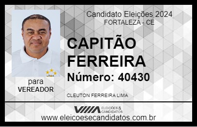 Candidato CAPITÃO FERREIRA 2024 - FORTALEZA - Eleições