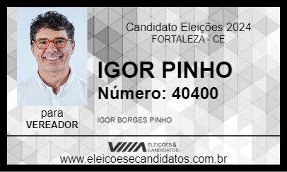 Candidato IGOR PINHO 2024 - FORTALEZA - Eleições