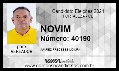 Candidato NOVIM 2024 - FORTALEZA - Eleições