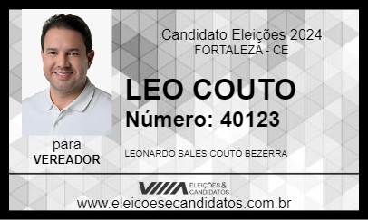 Candidato LEO COUTO 2024 - FORTALEZA - Eleições