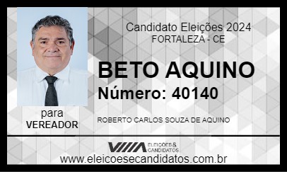 Candidato BETO AQUINO 2024 - FORTALEZA - Eleições