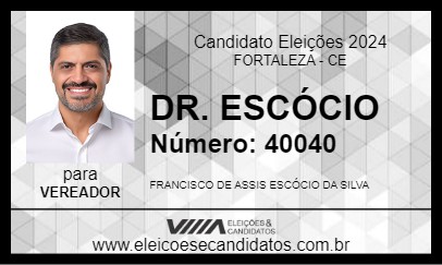 Candidato DR. ESCÓCIO 2024 - FORTALEZA - Eleições