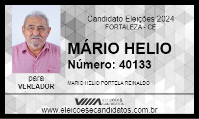 Candidato MÁRIO HELIO 2024 - FORTALEZA - Eleições