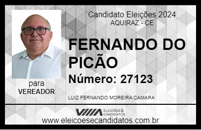 Candidato FERNANDO DO PICÃO 2024 - AQUIRAZ - Eleições