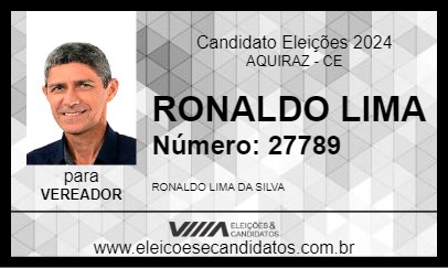 Candidato RONALDO LIMA 2024 - AQUIRAZ - Eleições